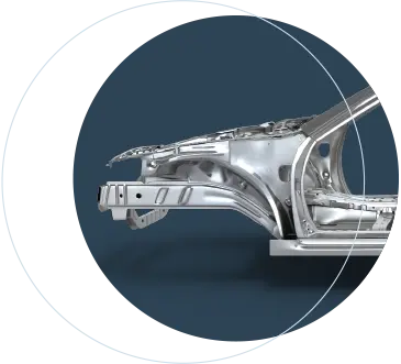 Frontteil einer Auto-Karosserie