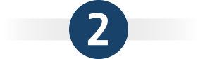Icon blau Zahl zwei