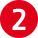 rotes Icon Zahl 2