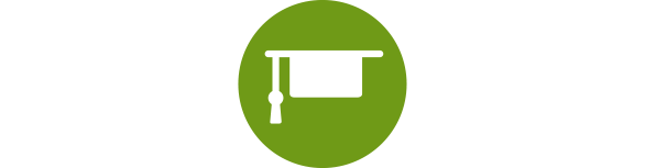 Icon Absolventenhut und Trainees